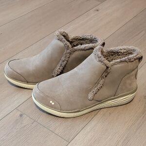 Ryka Grey Brown Ankle Boots, Woman's Size 10, Men's Size 8